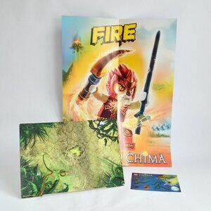 Lego Legends of Chima Poster Stickers Set *Missing Part*